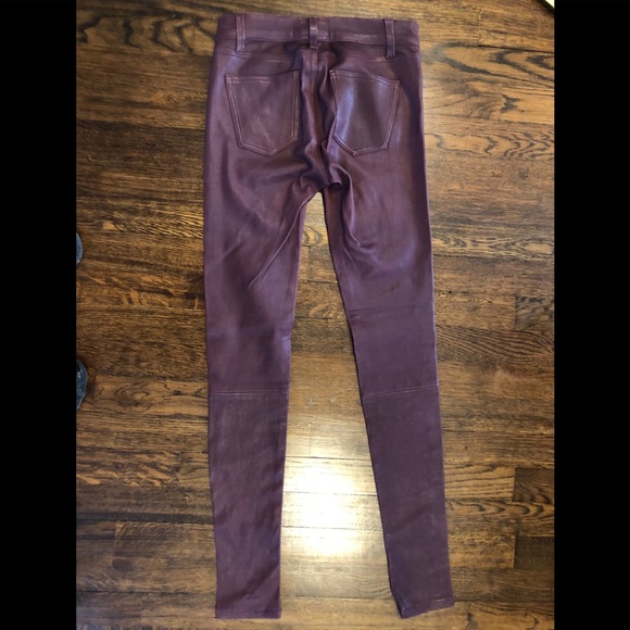 CURRENT/ELLIOTT Stretch Leather Jeans mid-rise 26 - Picture 2 of 6